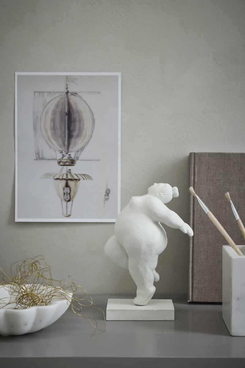 Serafina Dekoration H23 cm. weiss