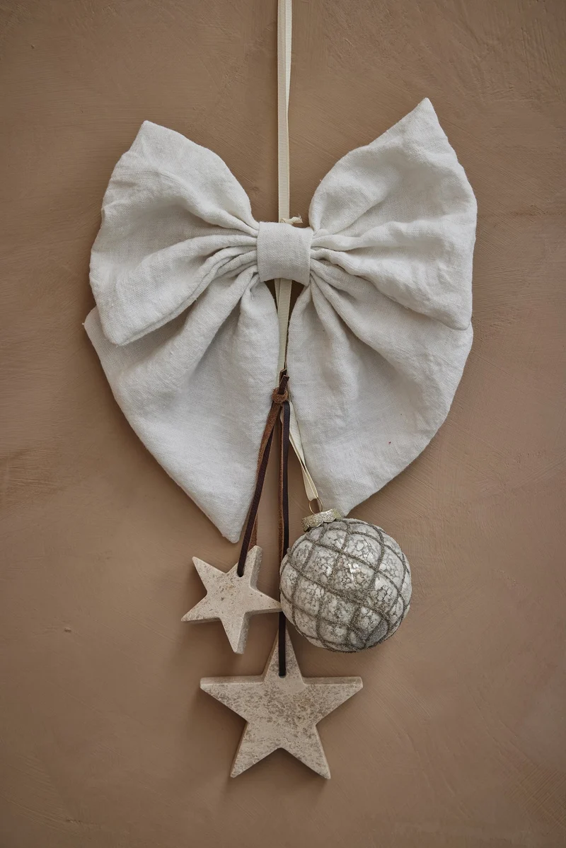 Elina Marmorstern 10 cm leinen