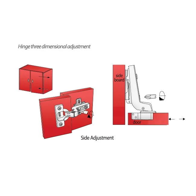 110° Soft-Close Scharnier Topfband, H0 Montageplatte mit EURO Schrauben, Innenanschlag