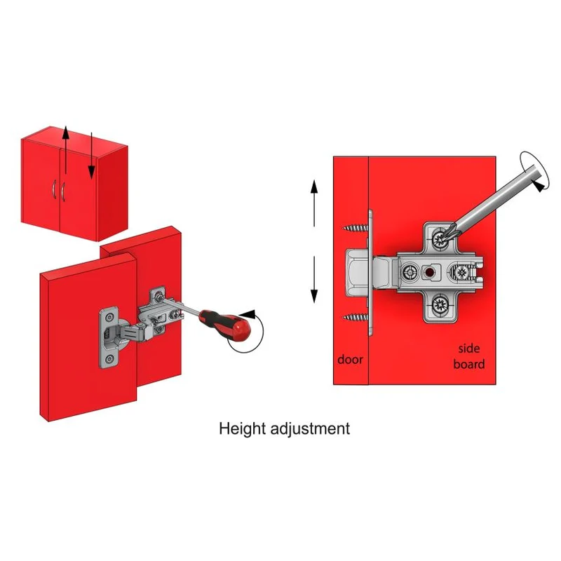110° Soft-Close Scharnier Topfband, H0 Montageplatte mit EURO Schrauben, Mittelwandanschlag