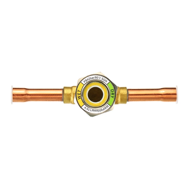 Sight Glass, Sweat Universal Liquid Moisture Indicator Soldering for Air Conditioning HVAC Refrigeration