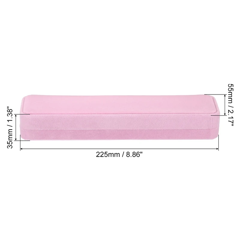 Velvet Necklace Box 2pcs Single Slot Long Chain Jewelry Holder Style 2, Purple