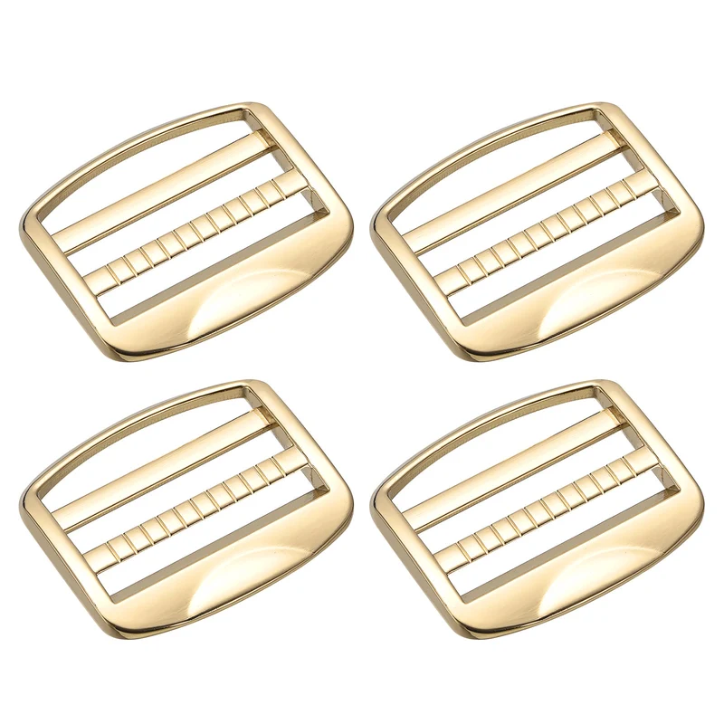 Uxcell Metal Ladder Buckle Slider Tri-Glider Metal Adjustable Buckles for Backpack Strap