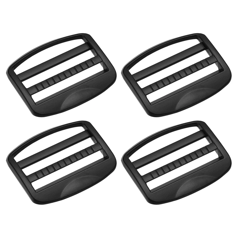 Uxcell Metal Ladder Buckle Slider Tri-Glider Metal Adjustable Buckles for Backpack Strap