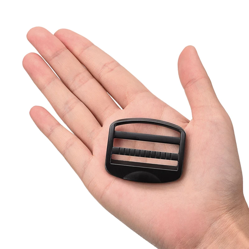 Uxcell Metal Ladder Buckle Slider Tri-Glider Metal Adjustable Buckles for Backpack Strap