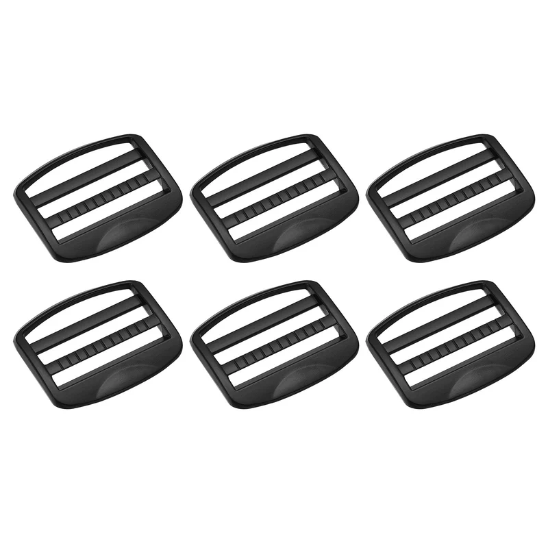 Uxcell Metal Ladder Buckle Slider Tri-Glider Metal Adjustable Buckles, for Backpack Strap