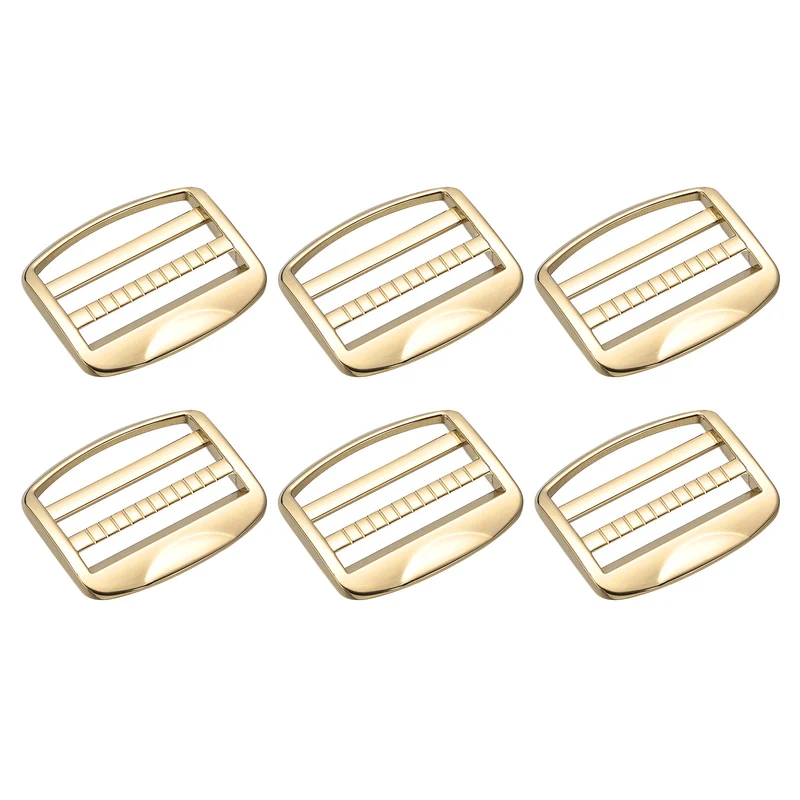 Uxcell Metal Ladder Buckle Slider Tri-Glider Metal Adjustable Buckles, for Backpack Strap