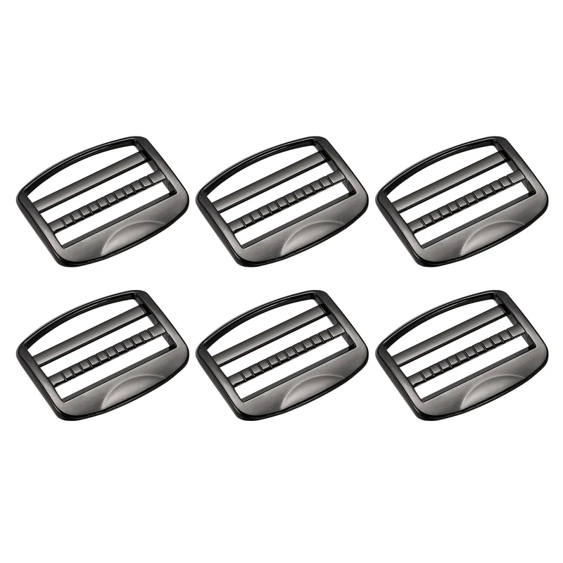 Uxcell Metal Ladder Buckle Slider Tri-Glider Metal Adjustable Buckles, for Backpack Strap