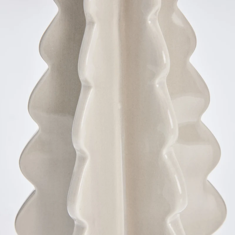 Molinne Dekorativer Baum H26 cm Beige Keramik