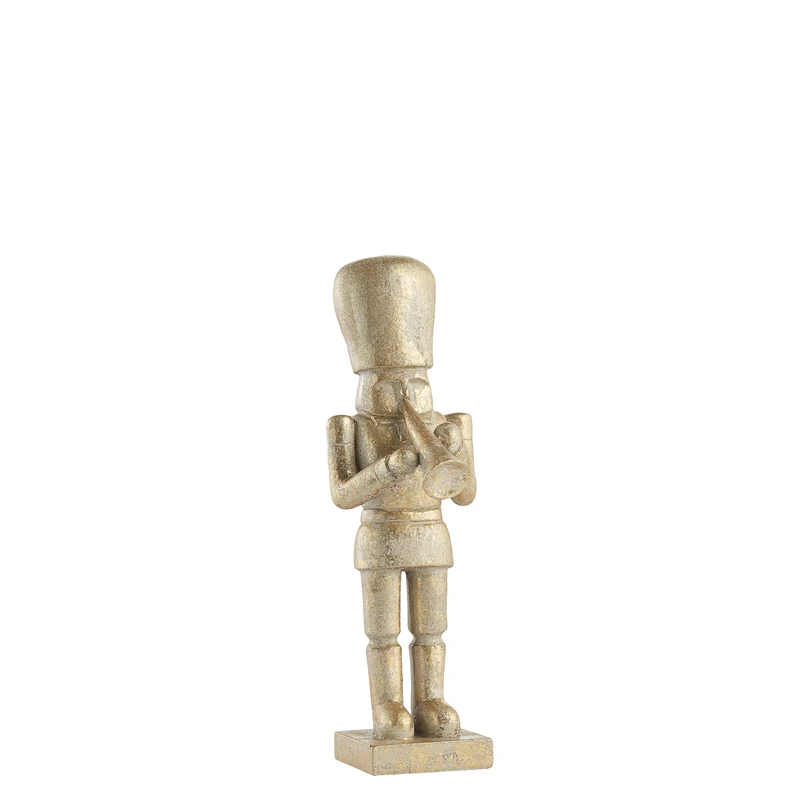Serafina Nussknacker H23 cm. hell gold