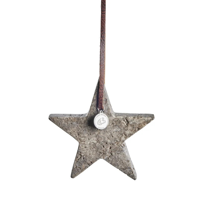 Elina Marmorstern 10 cm braun