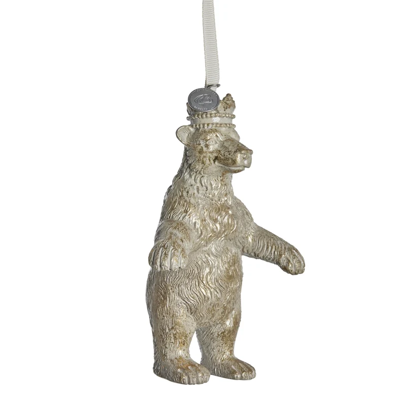 Sebina königlicher Eisbär H11,4 cm hell gold