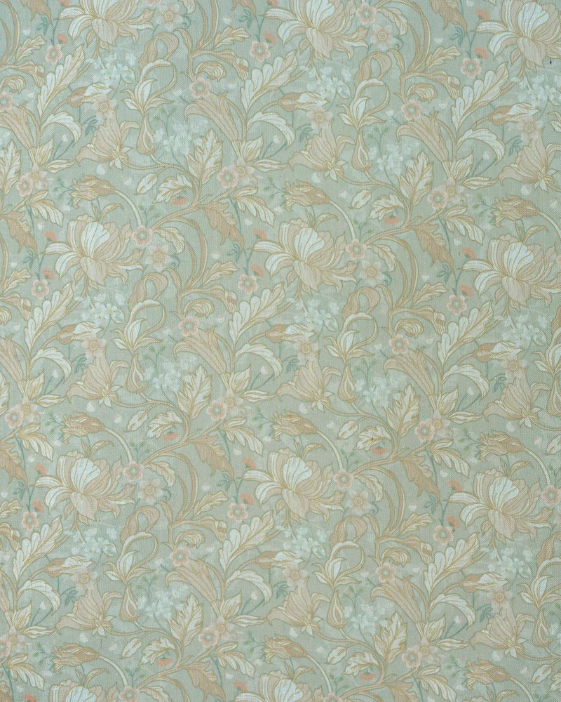 Awake Floral Patterned Sheer Custom Curtain