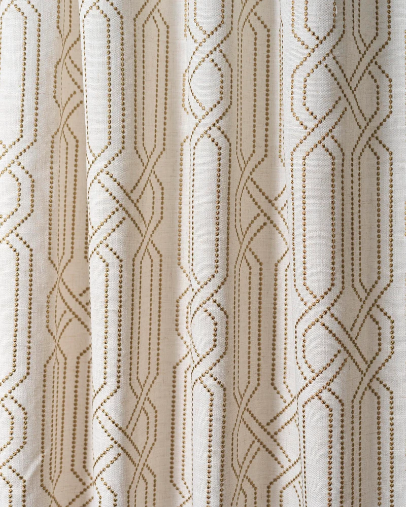 Interlace Linen Blend Fabric Swatches