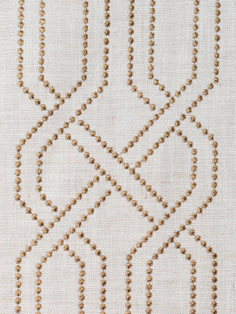 Interlace Linen Blend Patterned Custom Curtain