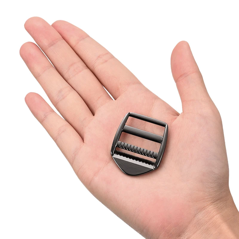 Uxcell Metal Ladder Buckle Slider Tri-Glider Metal Adjustable Buckles for Webbing Backpack Strap
