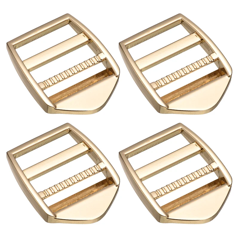 Uxcell Metal Ladder Buckle Slider Tri-Glider Metal Adjustable Buckles, for Webbing Backpack Strap