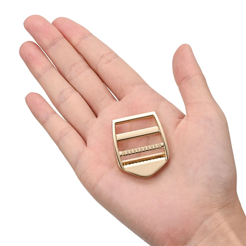 Uxcell Metal Ladder Buckle Slider Tri-Glider Metal Adjustable Buckles, for Webbing Backpack Strap