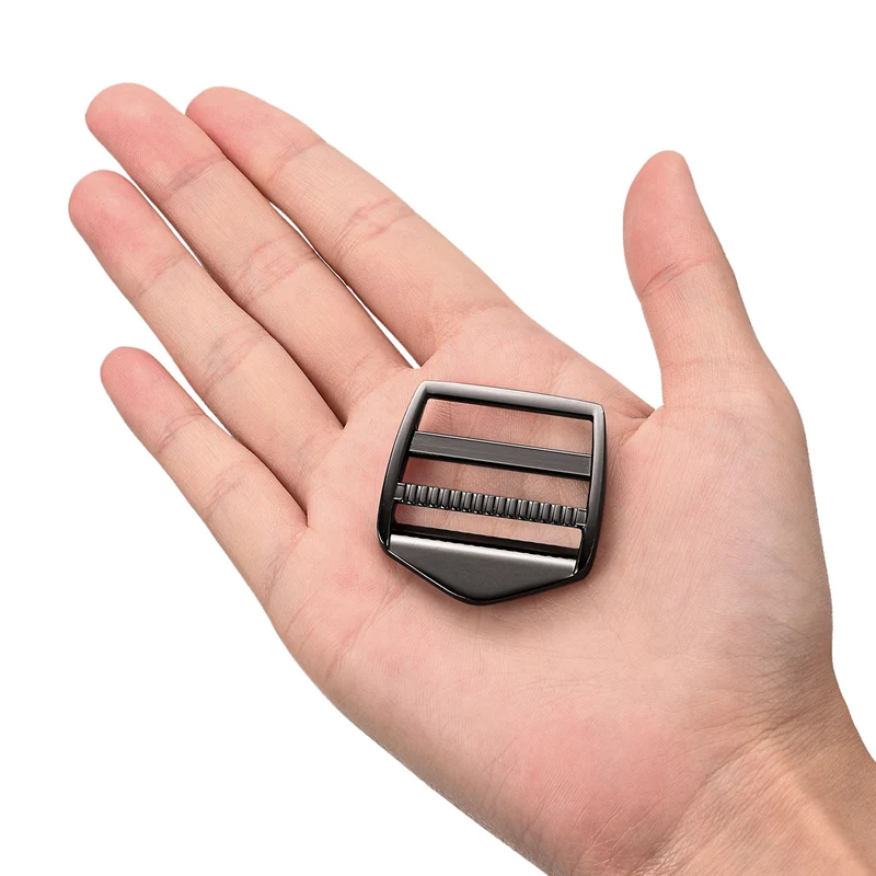 Uxcell Metal Ladder Buckle Slider Tri-Glider Metal Adjustable Buckles, for Webbing Backpack Strap