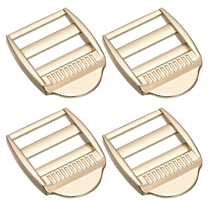 Uxcell Metal Ladder Buckle Slider Tri-Glider Metal Adjustable Buckles, for Webbing Backpack Strap