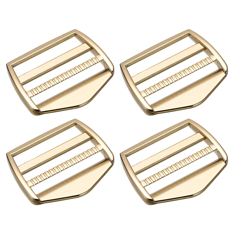 Uxcell Metal Ladder Buckle Slider Tri-Glider Metal Adjustable Buckles, for Webbing Backpack Strap