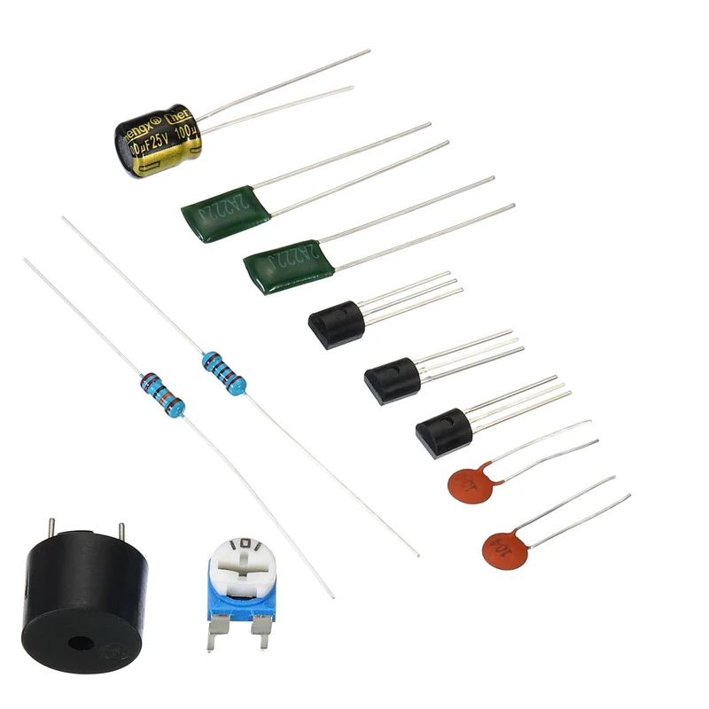 Soldering Practice Board, Electronics Kit Prototype PCB Board DIY Welding Circuit Metal Detector SMD/SMT for Beginner Experiment Teaching, 3V