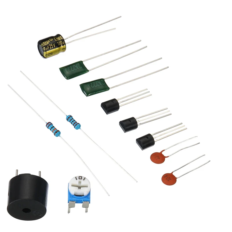 Soldering Practice Board, Electronics Kit Prototype PCB Board DIY Welding Circuit Metal Detector SMD/SMT for Beginner Experiment Teaching, 3V