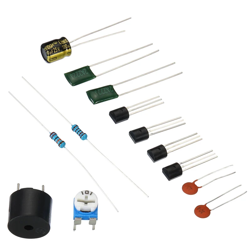 Soldering Practice Board, Electronics Kit Prototype PCB Board DIY Welding Circuit Metal Detector SMD/SMT for Beginner Experiment Teaching, 3V