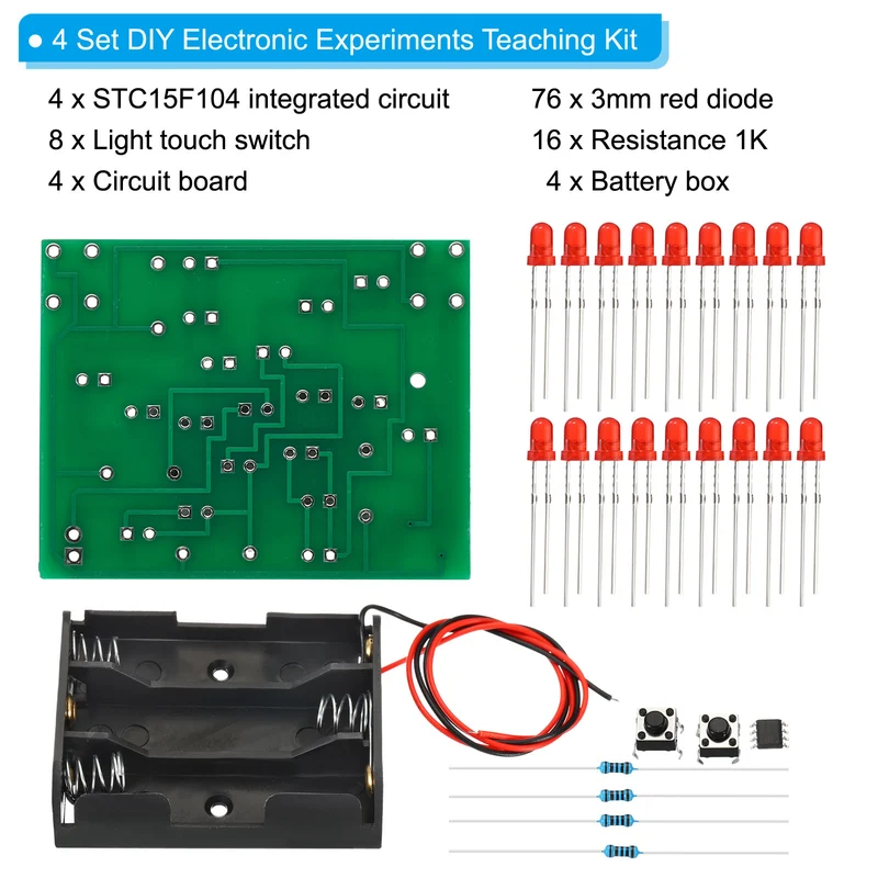 Soldering Practice Board, Electronics Kit Prototype PCB Board DIY Welding Circuit LED Rotating Windmill SMT/SMD for Beginner Teaching Experiment