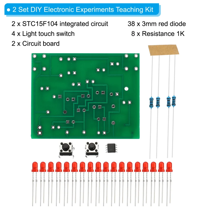 Soldering Practice Board, Electronics Kit Prototype PCB Board DIY Welding Circuit LED Rotating Windmill SMD/SMT for Beginner Teaching Experiment