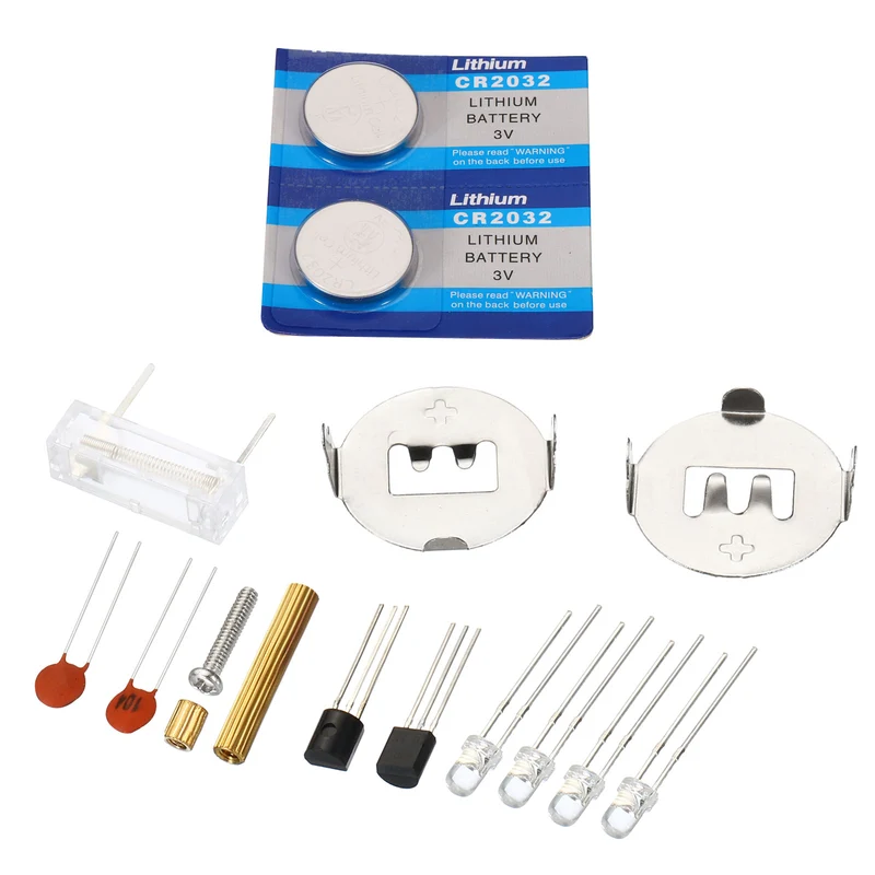 Soldering Practice Board, Electronics Kit Prototype PCB Board DIY Welding Circuit LED Rotary Gyroscope SMD/SMT for Beginner Teaching Experiment