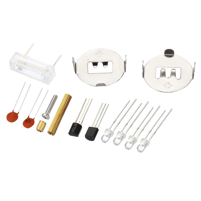 Soldering Practice Board, Electronics Kit Prototype PCB Board DIY Welding Circuit LED Rotary Gyroscope SMT/SMD for Beginner Experiment Teaching