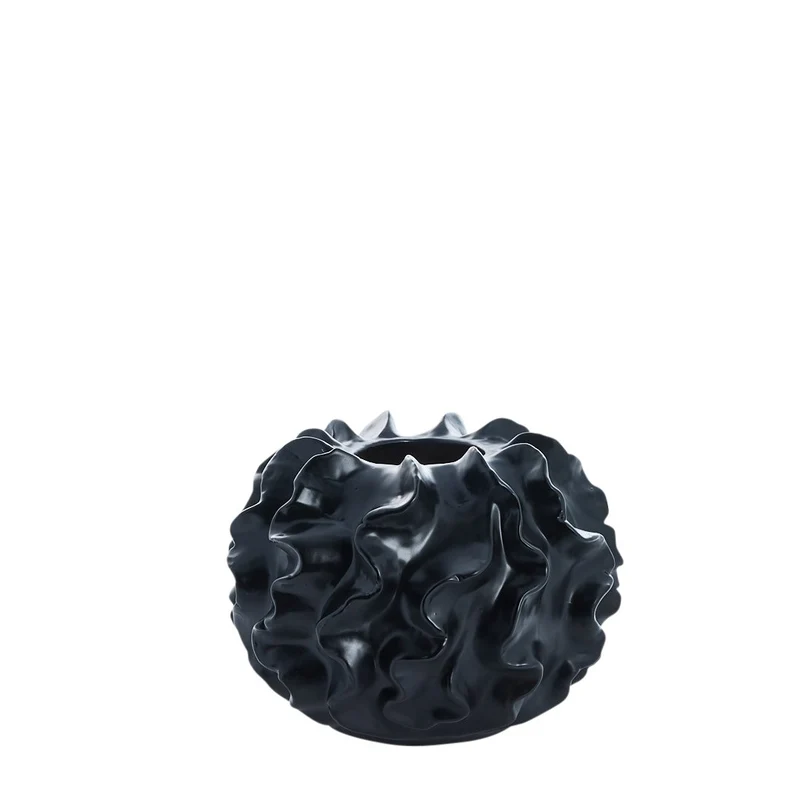Sannia Vase 20,5 cm. schwarz