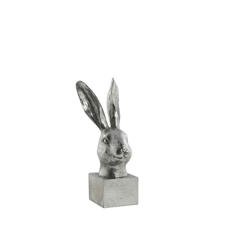 Semina Osterhasenfigur, H 26,2 cm, Silber