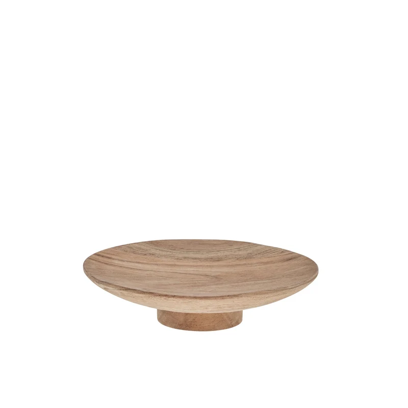 Merle Tablett Ø22 cm. natur Acacia Holz