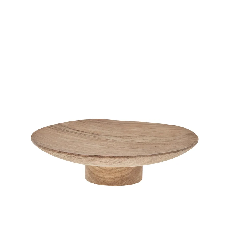 Merle Tablett Ø27,5 cm. natur Acacia Holz