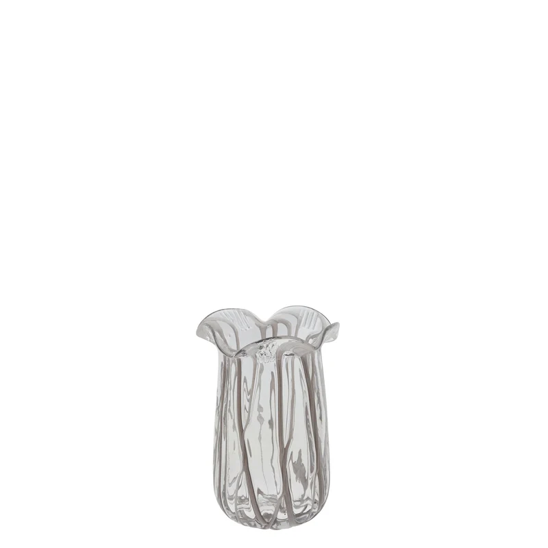 Alberta Vase H18 cm. transparent