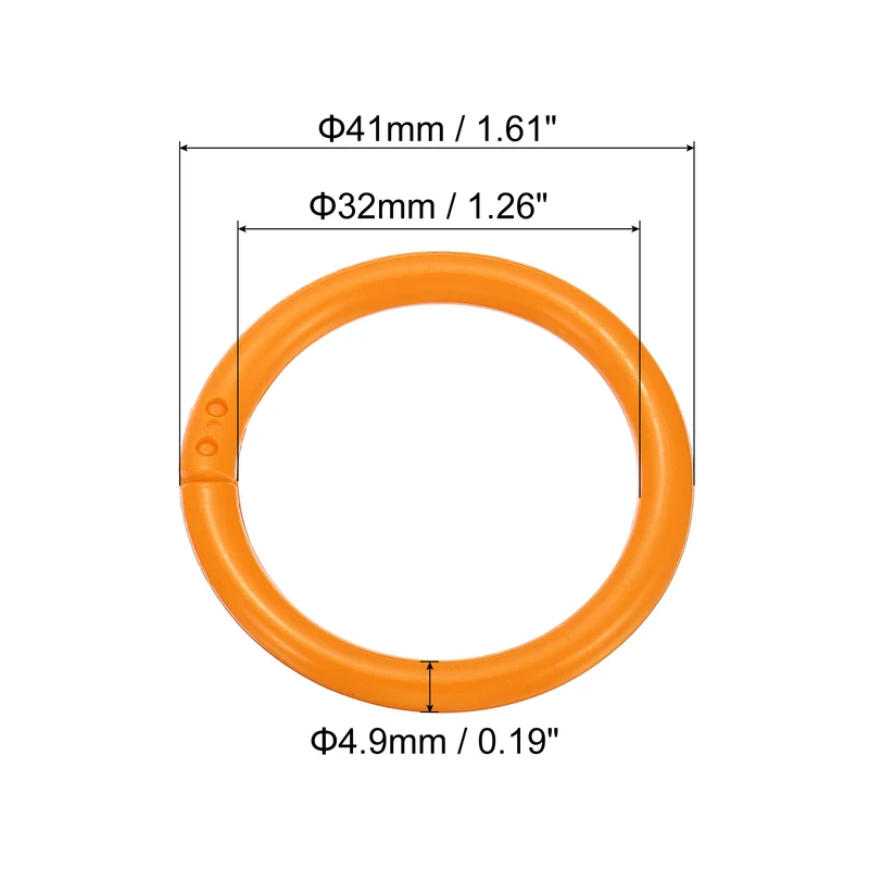 Loose Leaf Rings Binder Ring Plastic Book O Rings