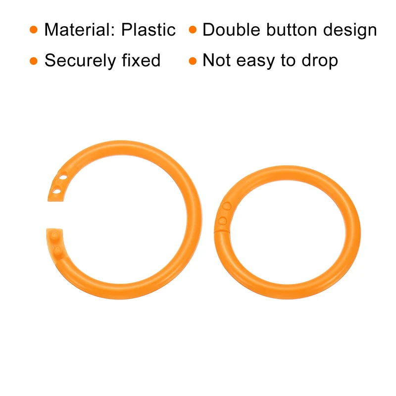 Loose Leaf Rings Binder Ring Plastic Book O Rings