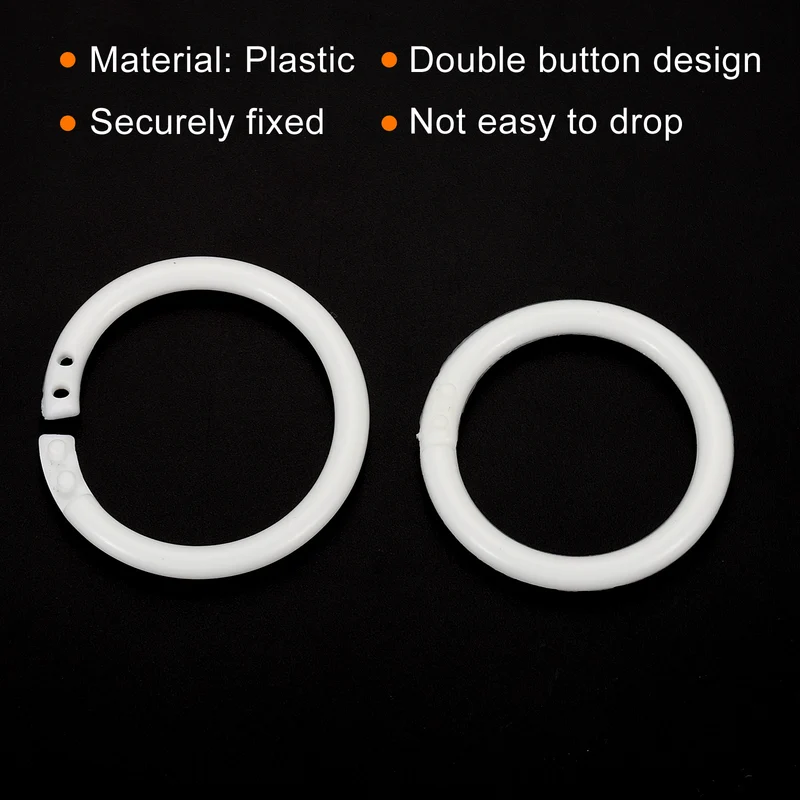 Loose Leaf Rings Binder Ring Plastic Book O Rings