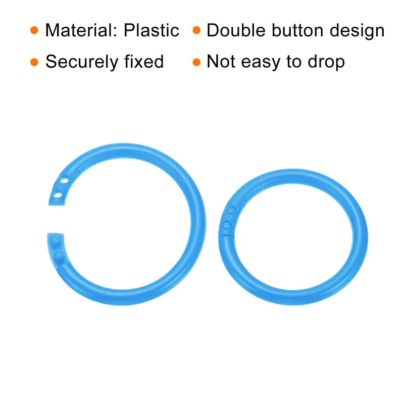 Loose Leaf Rings Binder Ring Plastic Book O Rings
