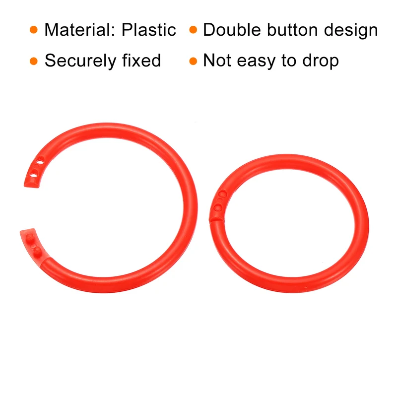 Loose Leaf Rings Binder Ring Plastic Book O Rings