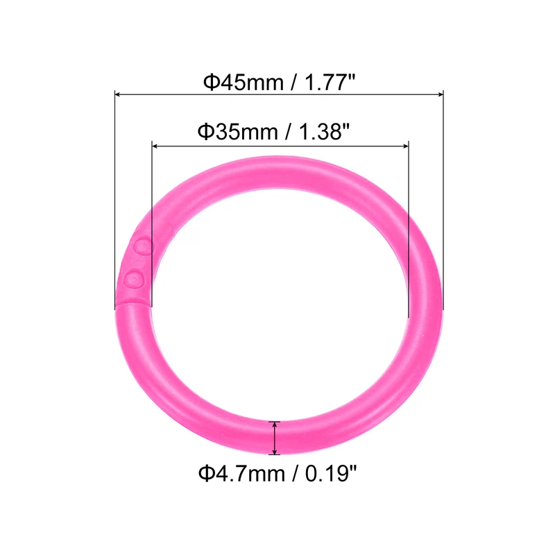 Loose Leaf Rings Binder Ring Plastic Book O Rings