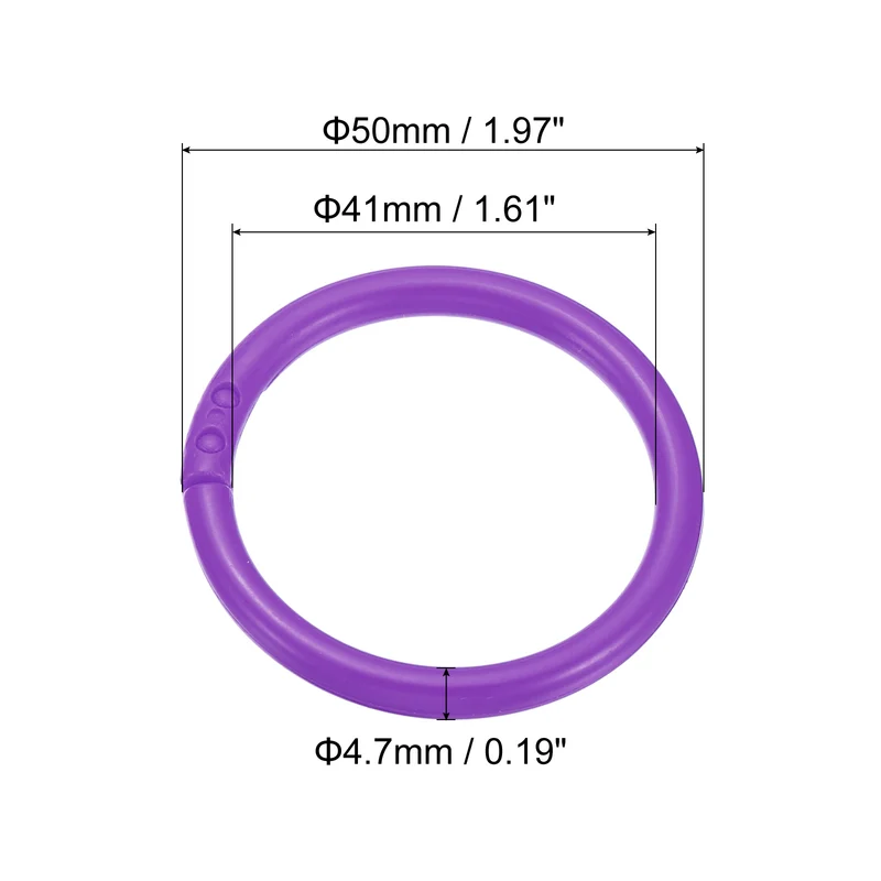 Loose Leaf Rings Binder Ring Plastic Book O Rings