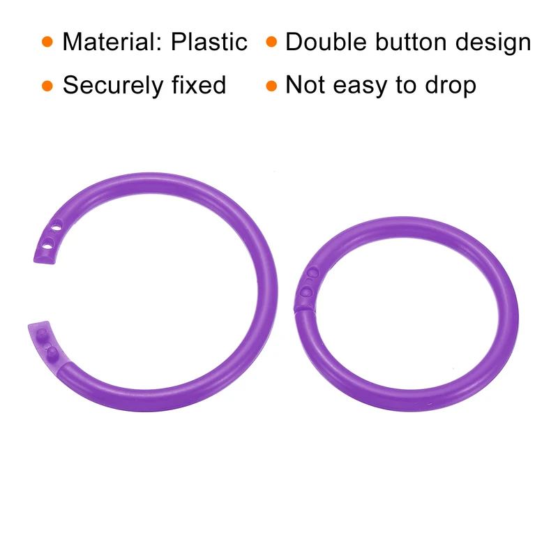 Loose Leaf Rings Binder Ring Plastic Book O Rings