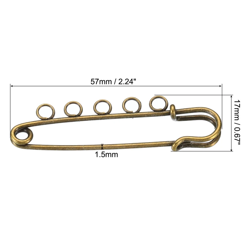 Safety Pins Sewing Pins for Blankets Crafts Brooch Making