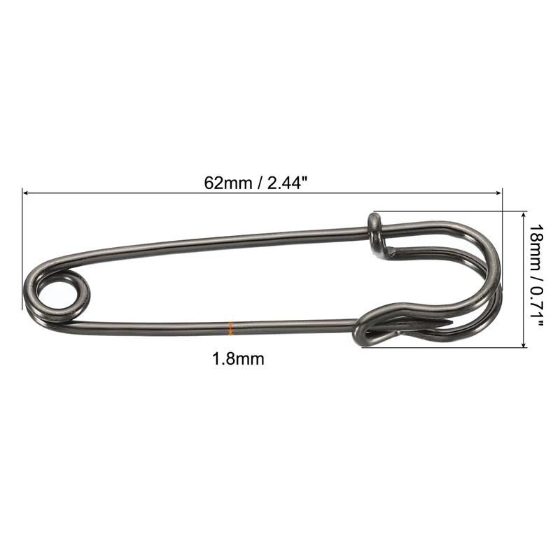 Safety Pins Sewing Pins for Blankets Skirts Crafts Brooch
