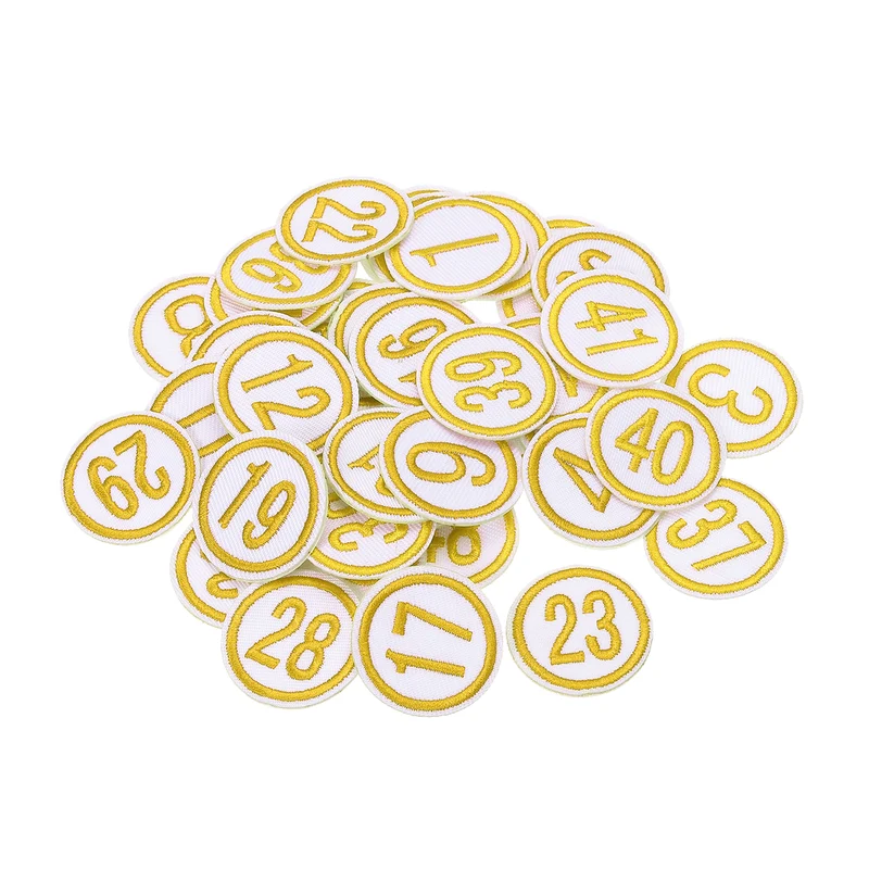 Number Digital Patch Number Embroidery Number Cloth Paste Number DIY for Clothing, Shoes, Hats, Backpacks, Socks, Luggage