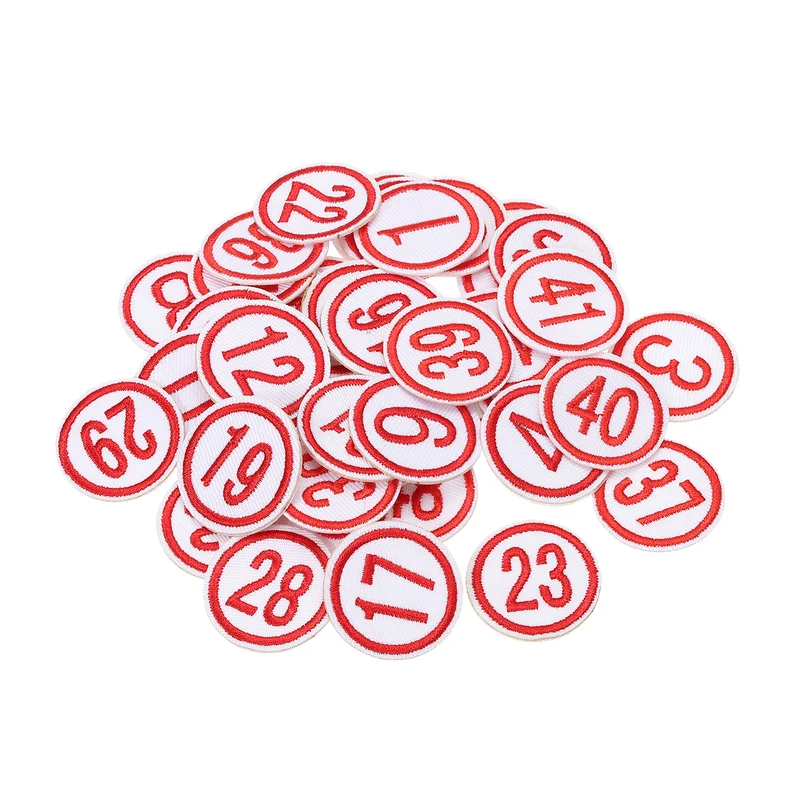 Number Digital Patch Number Embroidery Number Cloth Paste Number DIY for Clothing, Shoes, Hats, Backpacks, Socks, Luggage