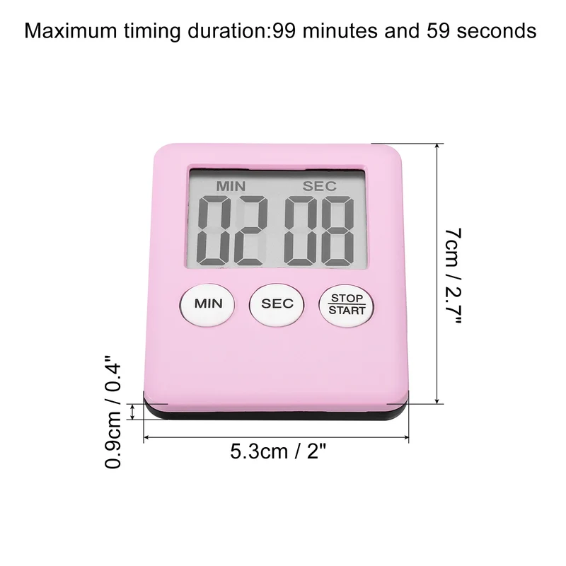 Digital Timer, Small Count Down/UP Clock with Magnetic,Kitchen Timer